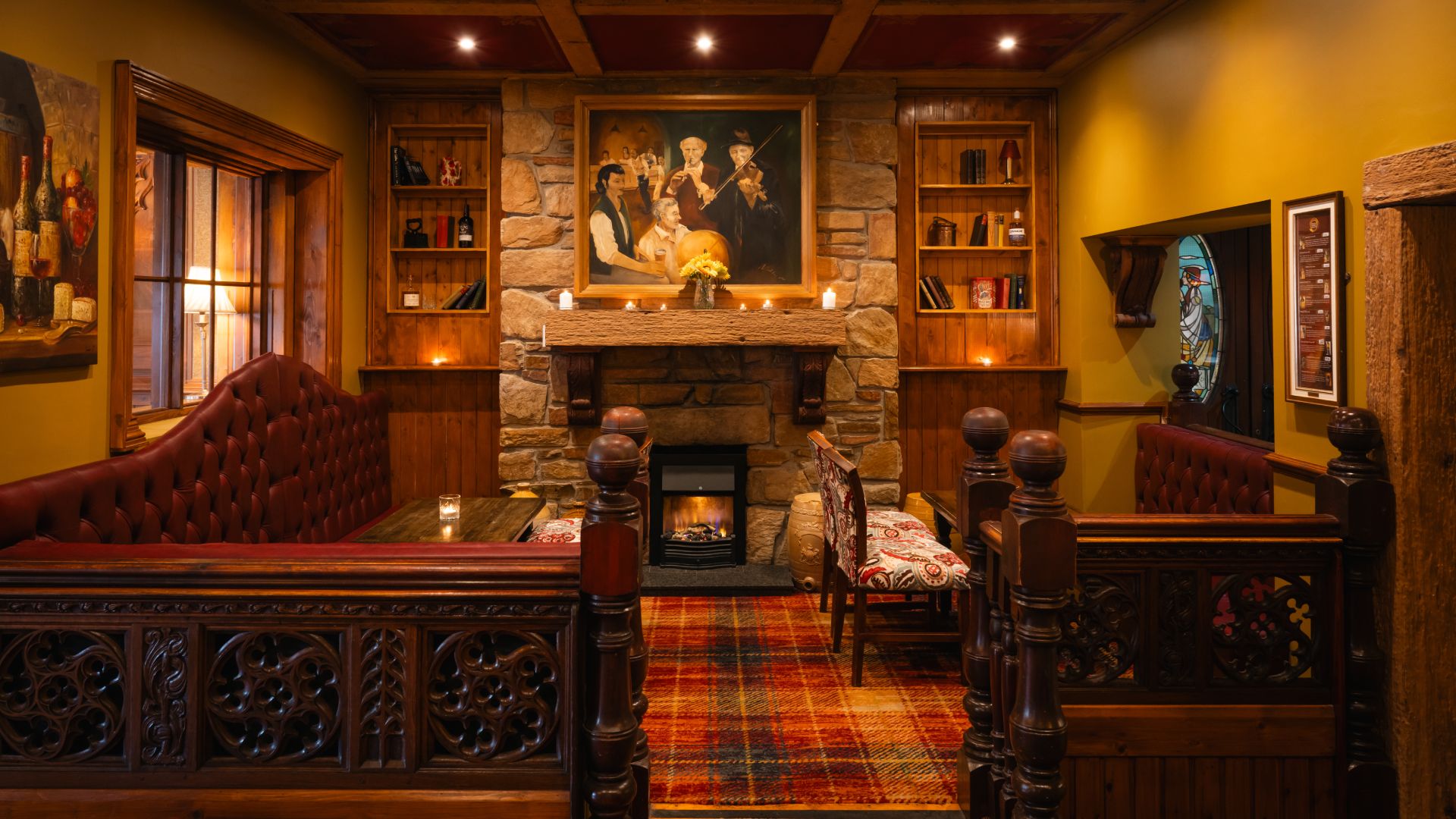Bar seating area